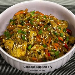A picture of Cabbage Egg Stir Fry.