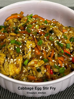 A picture of Cabbage Egg Stir Fry.