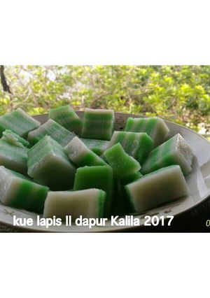 Foto resep Kue lapis beras pandan