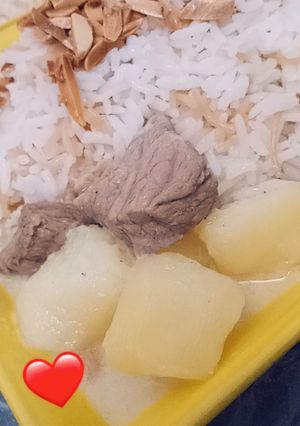 صورة لوصفة شاكرية باللحمة مع الأرز