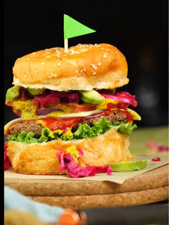 A picture of Rajma Kebab Sandwich.