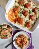 Chicken kebab makhani pasta