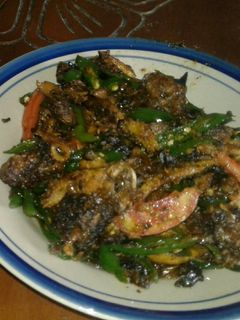 Foto resep Tumis belut bakar lombok ijo