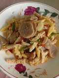Tumis Tempe Bakso Putren