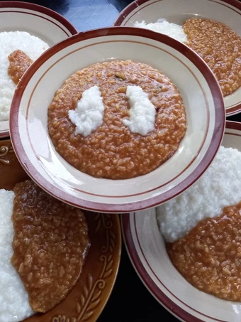 Langkah Gampang Menyiapkan Resep Bubur Merah Putih /Jenang Sengkolo (Gula Aren) yang Uenak Anti Ribet, Uenak Banget