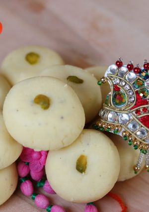 A picture of Milk Powder Peda.
