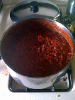 A picture of beef chili.