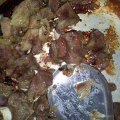 A picture of Fried Meat.