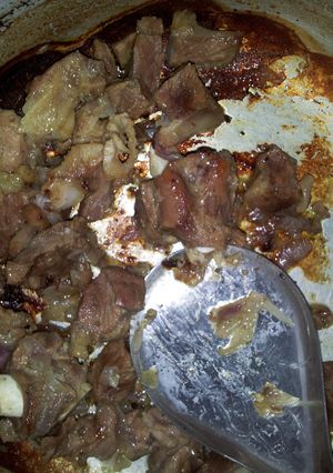 A picture of Fried Meat.