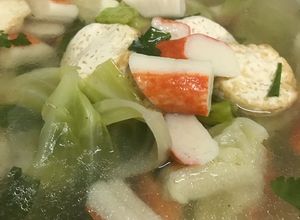 Foto resep Sup Sapo Tahu Daging Kepiting 😘