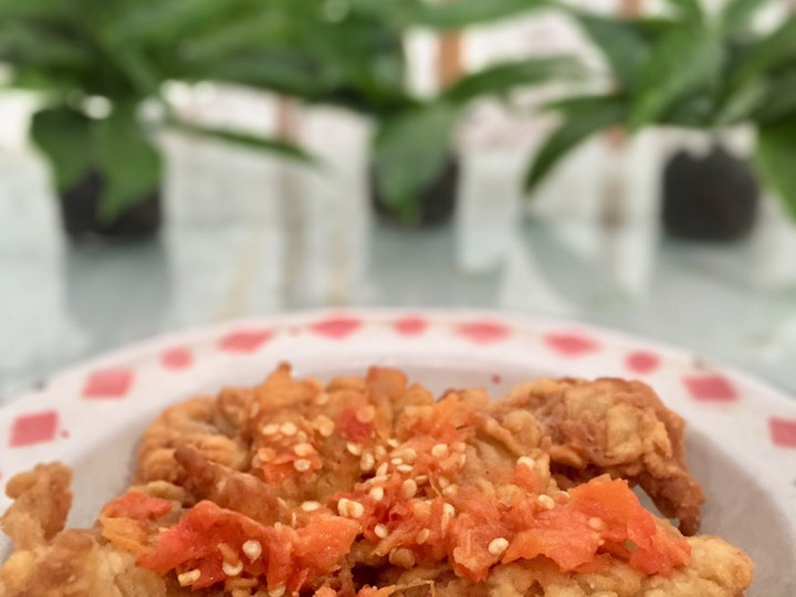 Resep Telur Geprek Krispi, Enak Banget