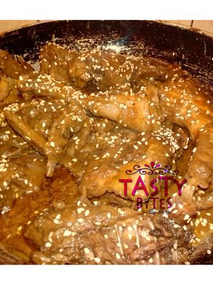 A picture of Orange sesame chicken.