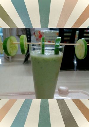 A picture of Try this amazing and healthy recipe of summer cucumber cooler.