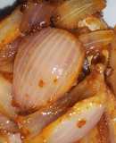 Simple onion fry with mutton masala powder