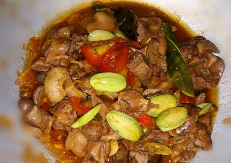 Bumbu Membuat Ampela ati pete asam manis, Lezat