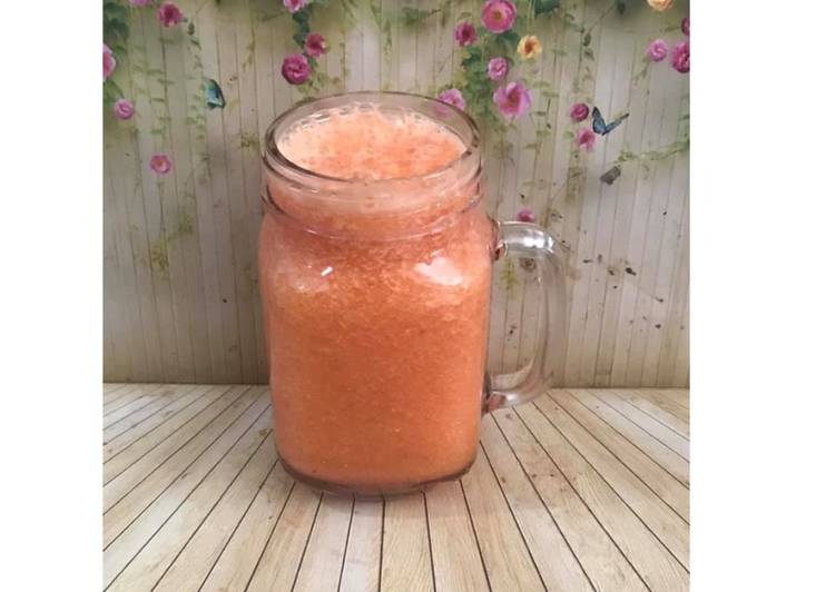 Bagaimana Membuat Diet Juice Papaya Carrot Pear Apple Tomato, Lezat Sekali