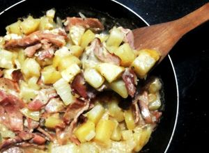 Foto resep Smoked Texas Ham Potato au Gratin - no oven