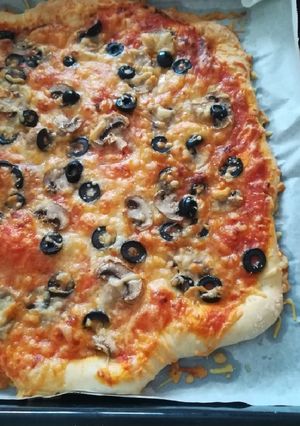 Una foto de Pizza casera