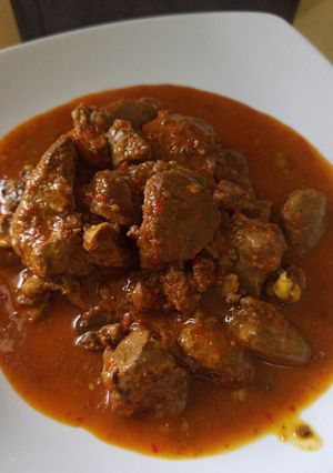 Foto resep Ati Ayam bumbu merah