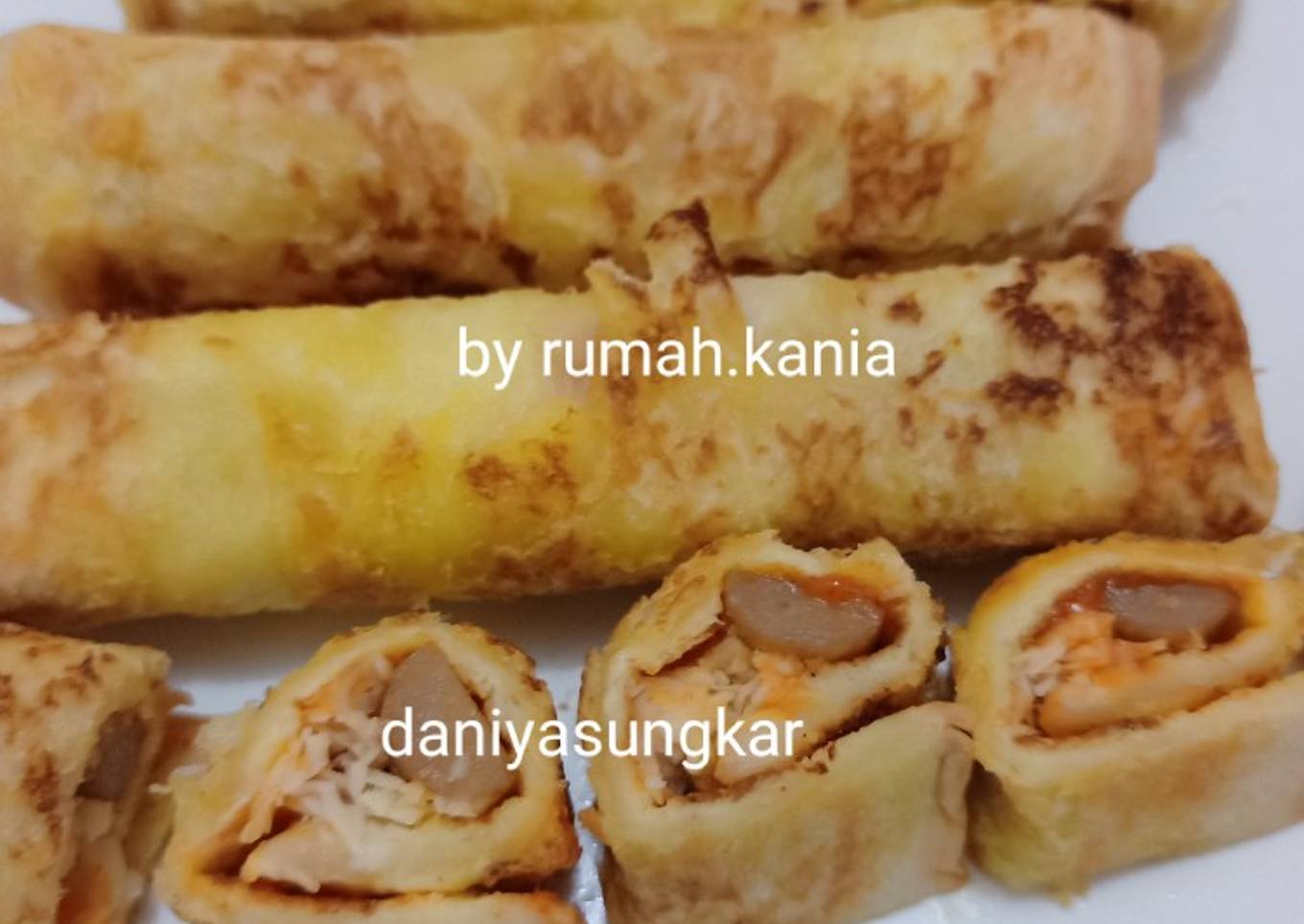 Sandwich gulung telursosis ala daniya