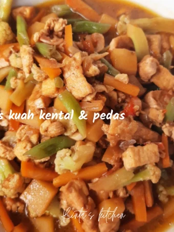 Langkah Mudah untuk Membikin Resep Tumis kuah kental &amp; pedas yang Lezat Sekali Anti Ribet, Menggugah Selera