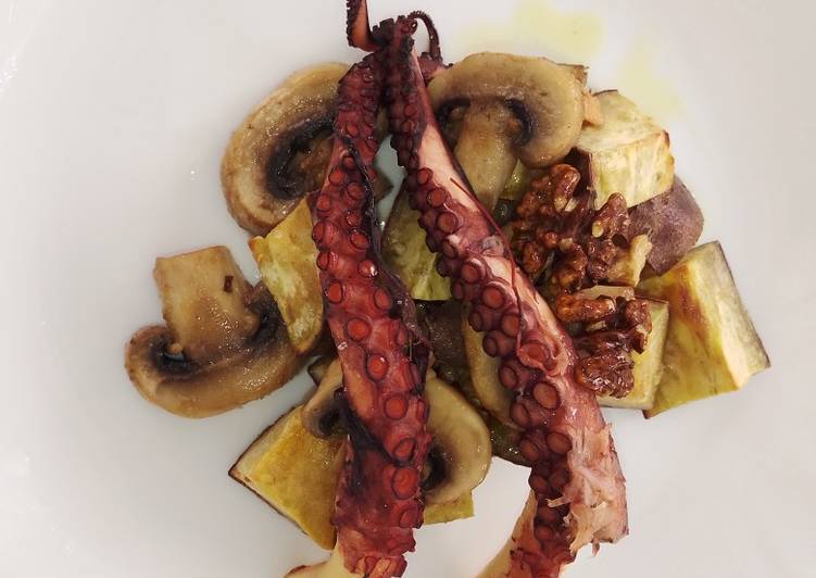 Polvo a Largareiro com Batata Doce - Tudogosreceitas