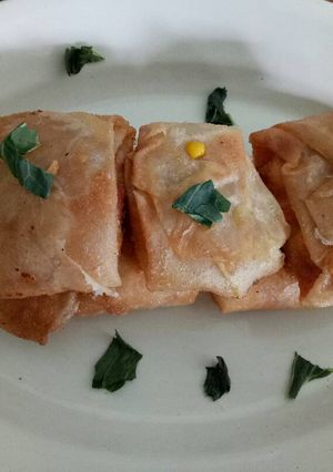Foto resep Lumpia jagung enak pedas