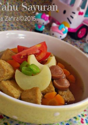 Foto resep Semur tahu sayuran (menu si kecil)