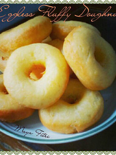 Foto resep Eggless Fluffy Donut (Donat tanpa telur, tanpa ulen, empuk)