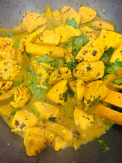 A picture of Mango and Chicken Curry.