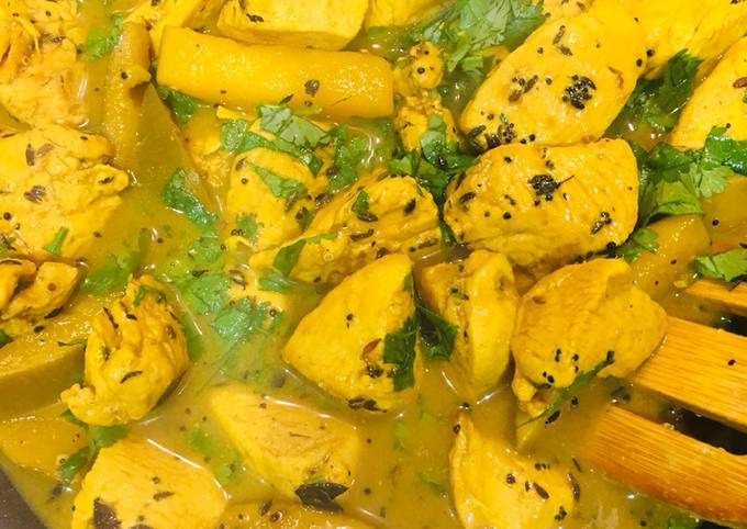 Easiest Way to Make Speedy Mango and Chicken Curry