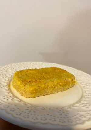 Una foto de Queso firme de garbanzos vegano 🧀