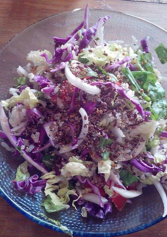 Una foto de Ensalada rica en fibra