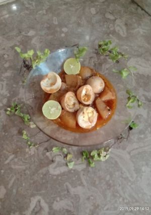 A picture of Eggs potatoes Curry.