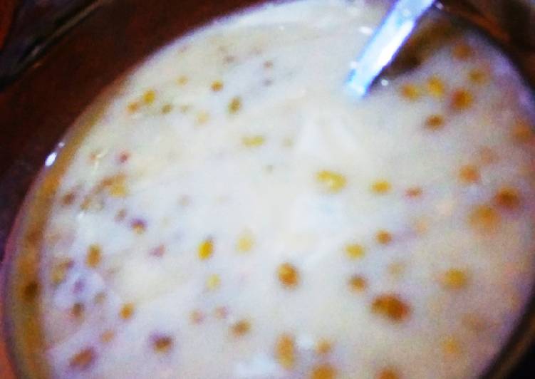 Kolak kacang hijau (presto)