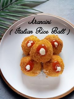 Foto resep Arancini (Italian Rice Ball)