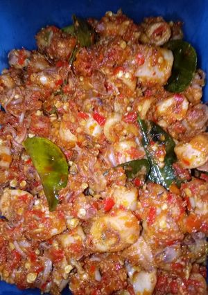 Foto resep Sambal Cumi Asin Pedas