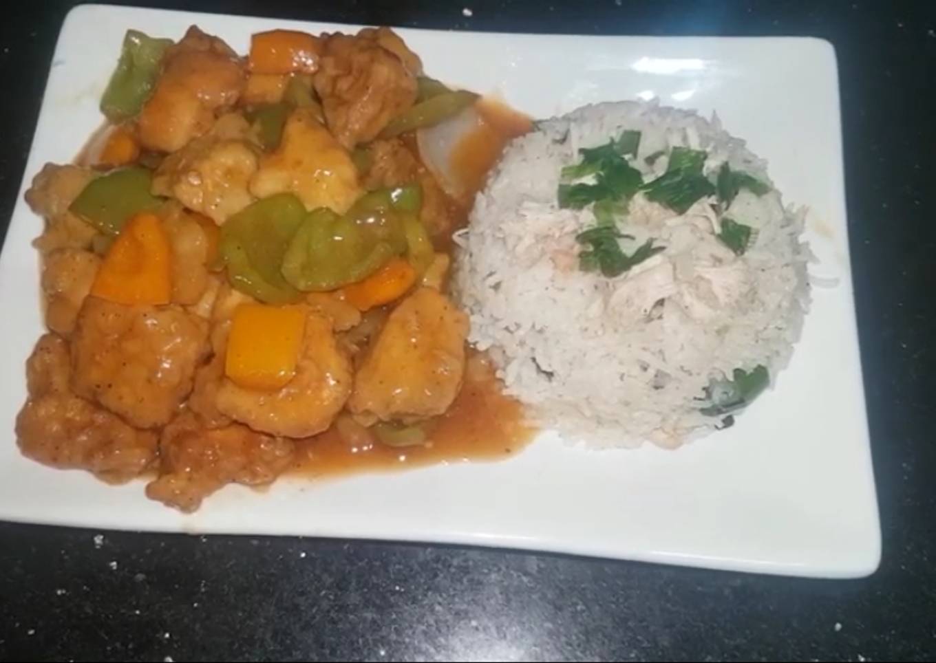 Sweet and sour chicken