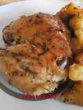 Pollo al Forno con Patate, Aglio e Rosmarino