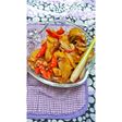 Tumis teri kentang pedes