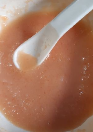 Foto resep Mpasi menu peer 🍐 pepaya 5m19d