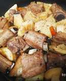 Sườn non kho măng