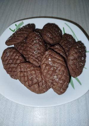 Фото Новорічне печиво без цукру "Шишки шоколадні".