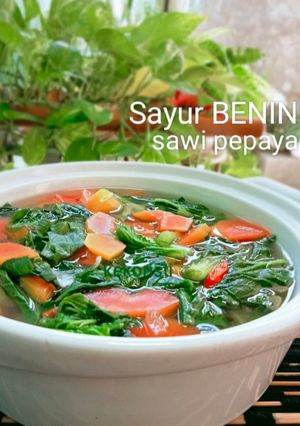 Foto resep Sayur bening sawi pepaya