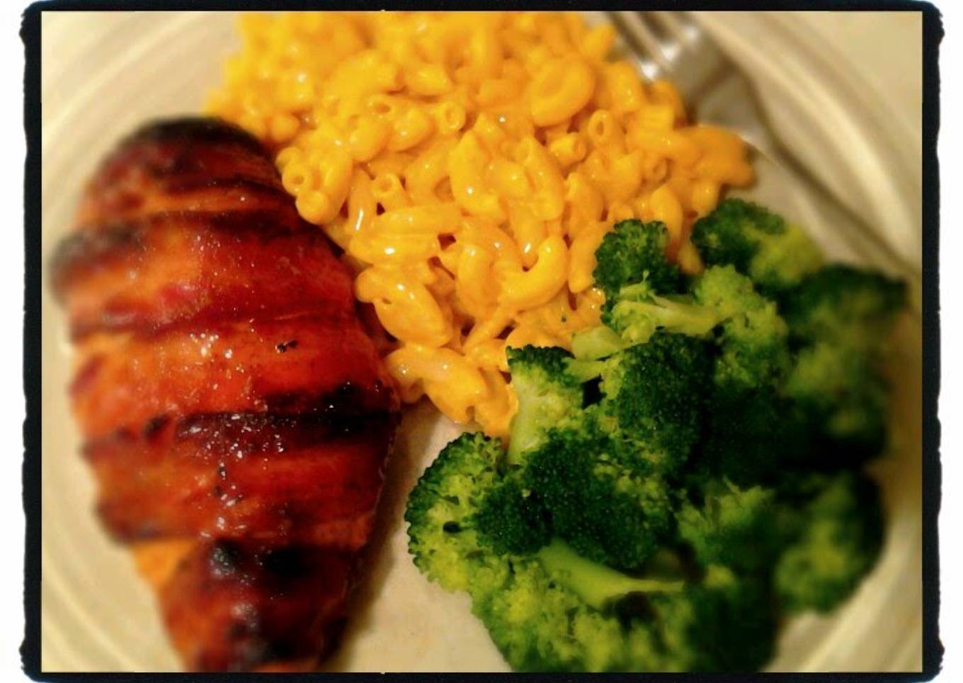 Sticky Mustard Glazed Bacon wrapped Chicken