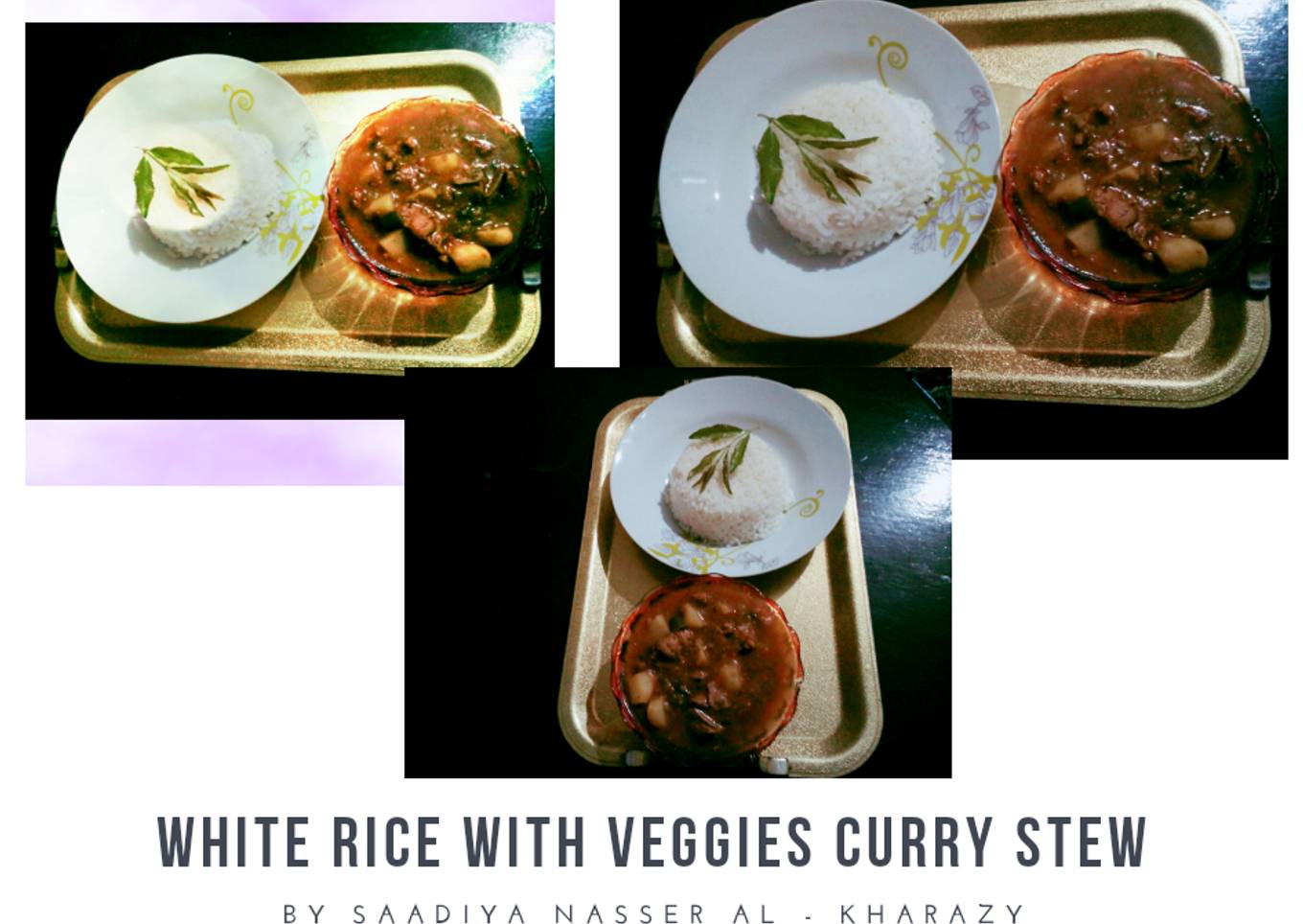 Boiled Rice With Veggies Curry