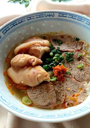 Hình của món Bún Bò Giò Heo.