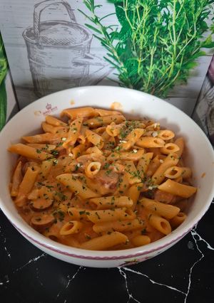 Une photo de One pot pasta Knacki au Cookeo infinity
