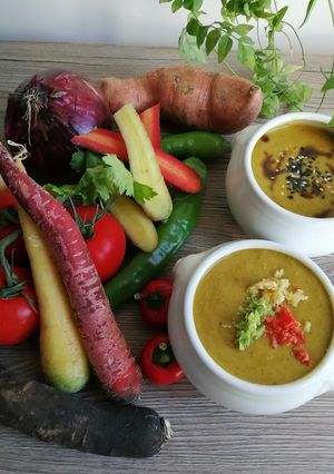 Une photo de Velouté de légumes anciens🥕🌶️🍅
