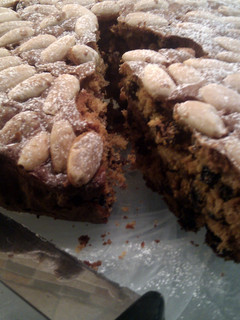 A picture of 'V' Scottish Dundee Cake.